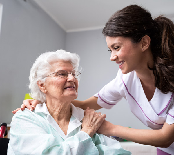 home care for senior with a nurse
